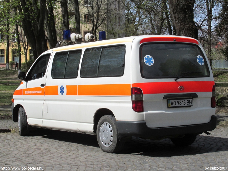 Toyota Hiace, fotó: balzolt007
Keywords: ukrán Ukrajna mentő mentőautó AO9815BH ambulance Ukraine ukrainian