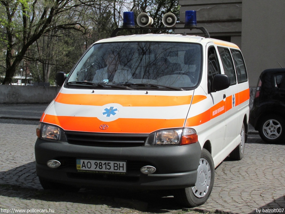 Toyota Hiace, fotó: balzolt007
Keywords: ukrán Ukrajna mentő mentőautó AO9815BH ambulance Ukraine ukrainian