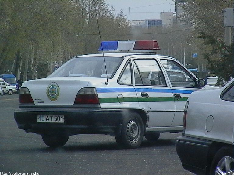Daewoo Nexia, fotó: Miki
Keywords: rendőr rendőrautó rendőrség üzbég Üzbegisztán