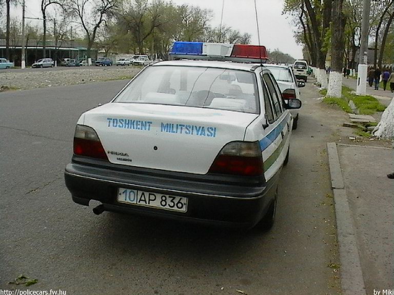 Daewoo Nexia, fotó: Miki
Keywords: rendőr rendőrautó rendőrség üzbég Üzbegisztán