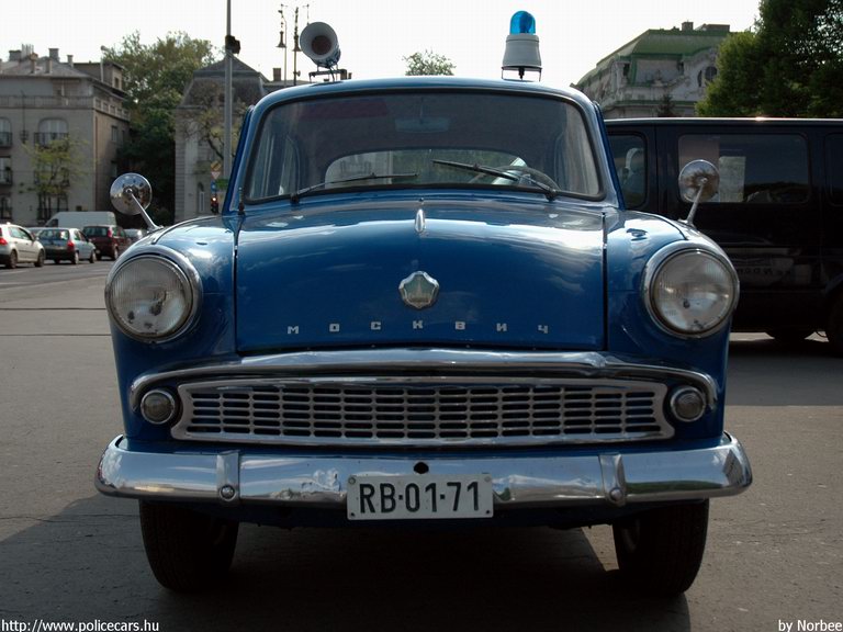 Moszkvics 407, fotó: Norbee
Keywords: rendőr rendőrség rendőrautó