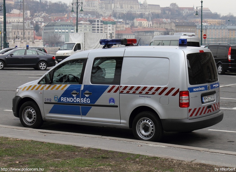 Volkswagen Caddy, fotó: HNorbert 
Keywords: rendőr rendőrautó rendőrség magyar Magyarország MHS-369