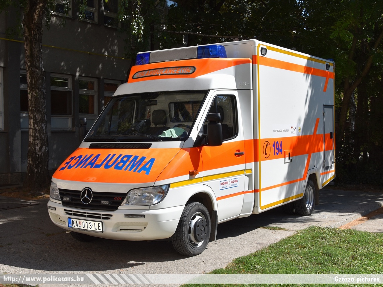 Mercedes-Benz Sprinter, fotó: Gzozzo pictures
Keywords: szerb Szerbia mentő mentőautó Serbia serbian ambulance